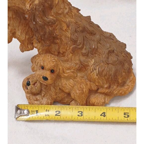 Cocker Spaniel Music Box Mother Dog Puppies Puppy Love Realistic Figurine Works - Picture 16 of 16